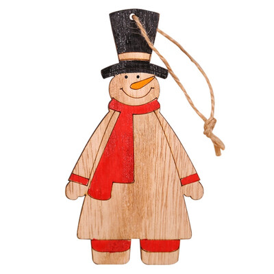 

Wooden Christmas Tree Hanging Ornament Christmas Label Pendant Holiday Party Decorations