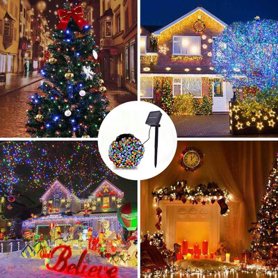 

〖Follure〗10M 100 LED Solar Lamps String Christmas Wreaths Wedding Decoration Light