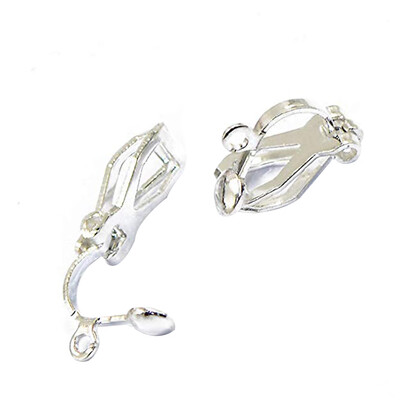 

12pcs Women Metal Ear Clip Non Pierced Clip-on Earring Converter Handmade Craft Accessories DIY