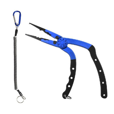 

Aluminum Alloy Fishing Plier Airbrush Fish Grabber Controller with Elastic Lanyard Protective Sheath Fishing Tools