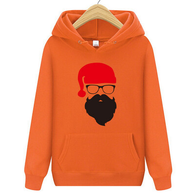 

Tailored Women Long Sleeve Santa Claus Print Loose Hoodie Fleece Automn&Winter Blouse