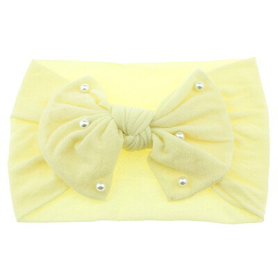 

New Baby Cute Girls Boys Pearl Bowknot Design Headband Headwear Apparel Photography Prop Party Gift