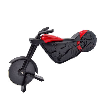 

Motorcycle Stainless Steel Plastic Pizza Cutter Pastry Motorbike Wheel Chopper Slicer