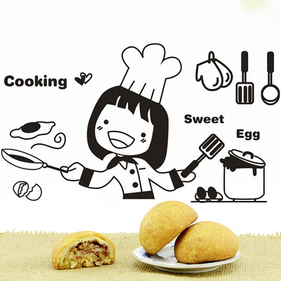 

Gobestart Kitchen Light Switch Sticker Cute Cook Vinyl Wall Decal Home Decor