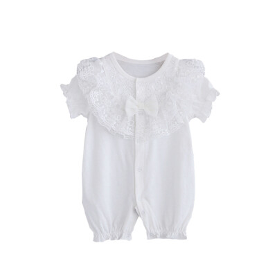 

Summer Baby Romper Cotton Thin Section Romper Lace Romper Female Baby Short-sleeved Romper