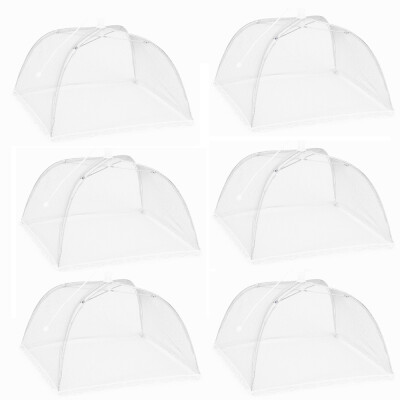 

Toponeto Set 6 Large Pop-Up Mesh Screen Protect Food Cover Tent Dome Net Umbrella Picnic