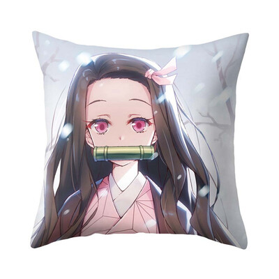 

redCherry Anime Demon Slayer Kimetsu no Yaiba Square Throw Pillow Case Cushion Cover