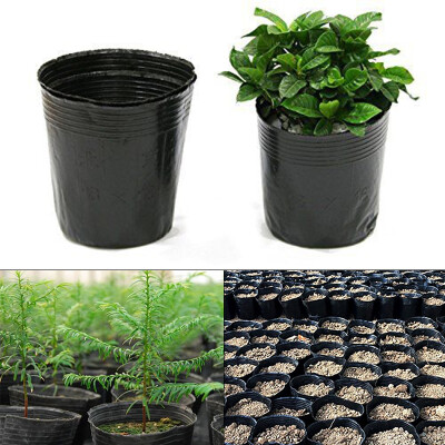 

100Pcs Seedling Plants Nursery Bags Organic Biodegradable Grow Bags Fabric Eco-friendly Ventilate Growing Planting Bags