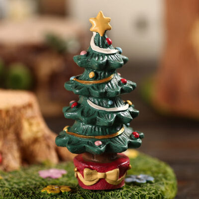 

Resin Christmas Trees Miniature Garden Figurines Ornament Micro-Landscape