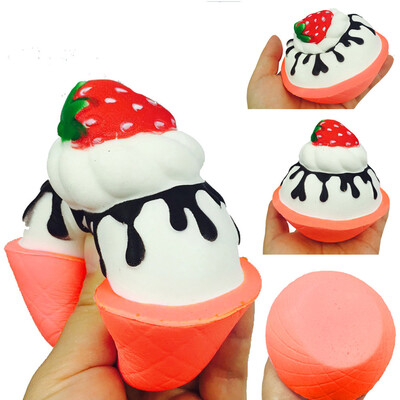 

YIWULAy Strawberry ice cream Scented Charm Slow Rising Stress Reliever Toy