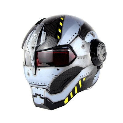 

Personality motorcycle helmet soman515 iron man full face helmet retro style Transformers face helmet