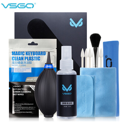 

VSGO 6028 laptop cleaning kit mobile phone screen cleaner cleaning soft plastic mechanical keyboard cleaning tool cleaning rod 6 cleaning liquid 1 bottle