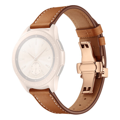 

〖Follure〗Butterfly Buckle Leather Wrist Watch Strap Band For Samsung Active Watch 20mm RG