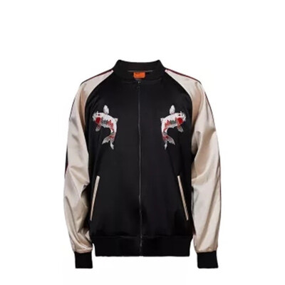

Xiaomi TSMLXLT New Embroidered Dancing koi Mens Jacket Womens Hooded Jacket