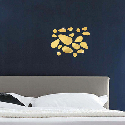 

12pcsset 3d DIY Wall Sticker Decoration Mirror Wall Stickers For TV Background Home Decor Modern Acrylic Decoration