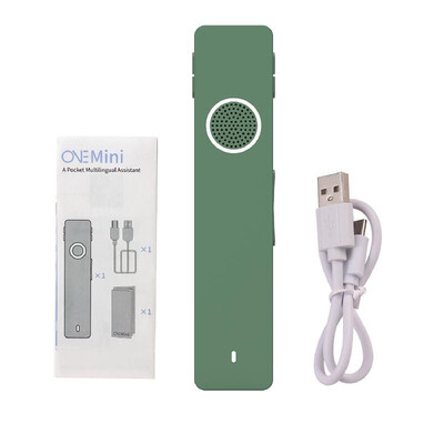 

ONE Mini AI Smart Translator Photo Recording Transcription Translation Professional Realtime Translating Device Music Player Mini