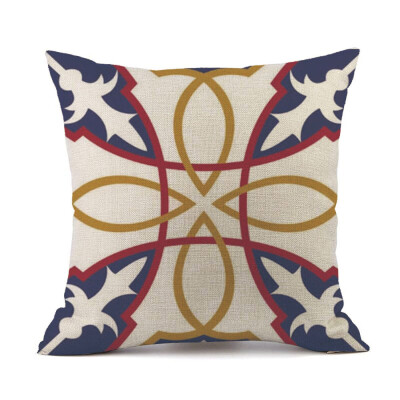 

〖Follure〗Geometric Patterns Cushion Cover Square Pillow Case Home Decor