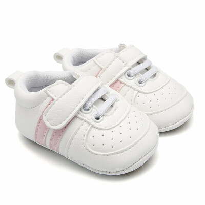 

2019 New Baby Toddler Shoes Newborn Baby Boys Girls Stripe PU Soft Bottom First Walker Shoes Anti-slip Infant Shoes