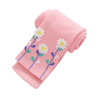 

Autumn Newborn Baby Girls Pants Cotton Leggings Elastic Waist Cartoon Rabbit Design Toddler Bottom 2019