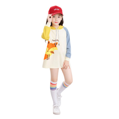 

Autumn Casual Baby Girls Long Sleeve Hoodie Letters Print Sweatshirt Dress Kids Dresses Clothes