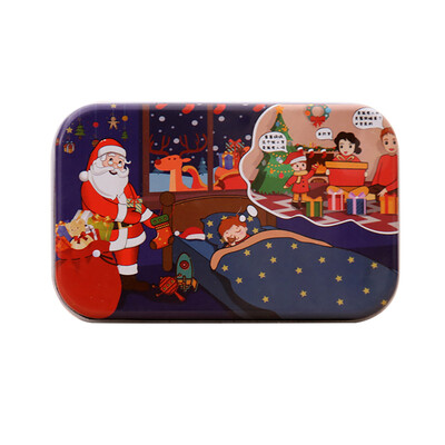 

Gobestart Christmas Wooden DIY Small Gifts Children Hand Made Santa Puzzle Jigsaw Puzzle