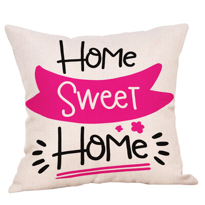 

〖Follure〗Sweet Home Cotton Linen Square Throw Pillow Cases Home Decor Sofa Cushion Cover