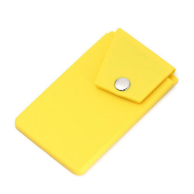 

Phone Card Bag Stand Holder Silicone Stick On Credit Wallet For IPhone Android Smartphone With Phone Stand