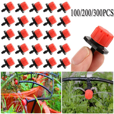 

100200300Pcs Micro Flow Dripper Irrigation Sprinklers Garden Irrigation Adjustable Emitter Dripper