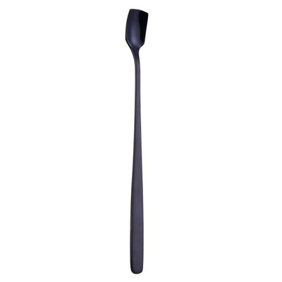 

Stainless Steel Square Head Coffee Spoon Colorful Long Scoops Dessert Ice Spoons Item
