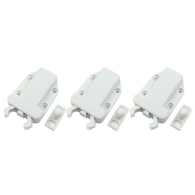 

Gobestart 3pcs Latch Safe Push Latch Non-Magnetic Retaining Force For Drawer Cabinet