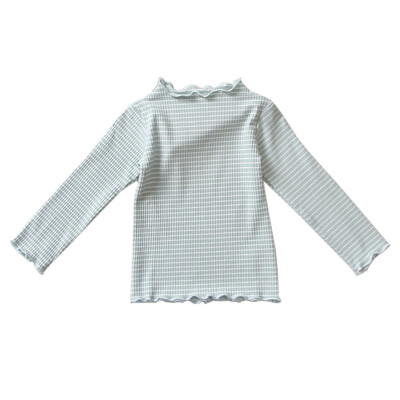 

Autumn Casual Baby Girl T-Shirts Cute Long Sleeve Solid Striped Print T-Shirts Kids Tops T-Shirts Casual Blouse