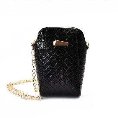 

New Women Pu leather Handbags Diamond-shaped chain handbag Simple Small Crossbody Bags Ladies Flap Shoulder Bag