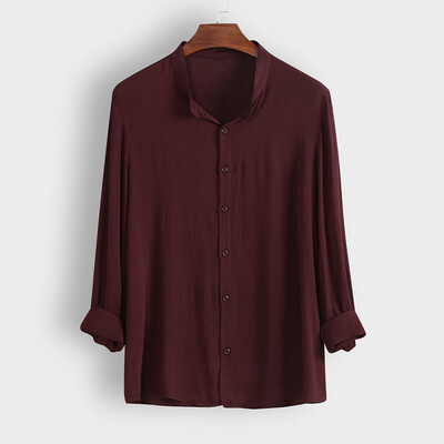 

Toponeto Fashion Mens Casual Button Hawaii Solid Beach Long Sleeve Top Blouse