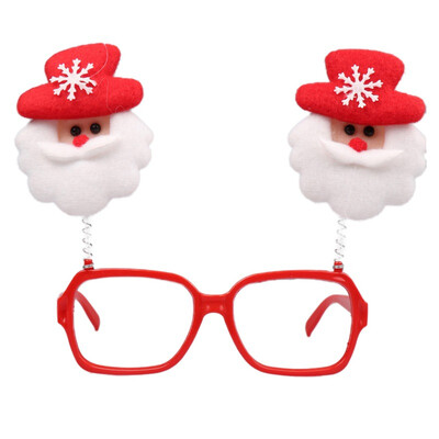 

Cute Christmas Glasses Frame Funny Decorative Novelty Christmas Costume Decorations Gifts Santa Reindeer For Children And Adults