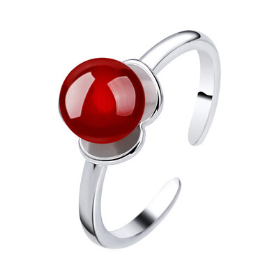 

Ring Popular Retro Temperament Pearl Stylish Stylish Female Flower Usable Silver Ring