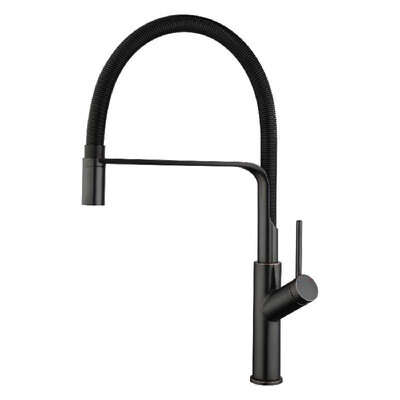 

Single Handle Kitchen Faucets Silicone Hose High Arc Bathroom Basin Sink Faucets Ceramic Valve Copper 360 Degree Swivel Water Tap