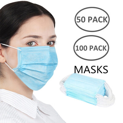 

50100Pcs Three Layers of Protection&Effective Filtering Disposable Masks Dust Masks Flu Masks