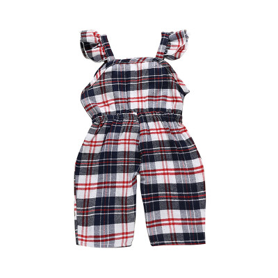 

Toddler Baby Girls Clothes Summer Romper Newborn Plaid Jumpsuit Overalls Infant Sleeveless Rompers Clothes Outfits