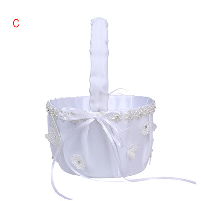 

Toponeto Bridal Wedding Party Flower Girl Basket Ring Bearer