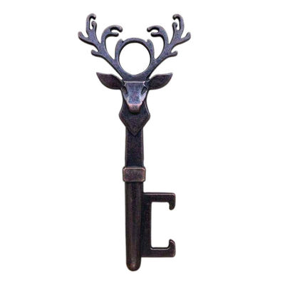 

Retro Zinc Alloy Deer Head Bottle Opener Christmas Gift Creative Beer Bottle Opener Key Bronze&Copper Color bottle Openers