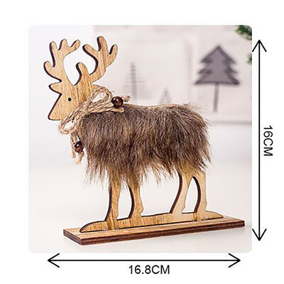 

Gobestart Cute Wooden Felt Christmas Decorations Creative Home Decoration Ornaments