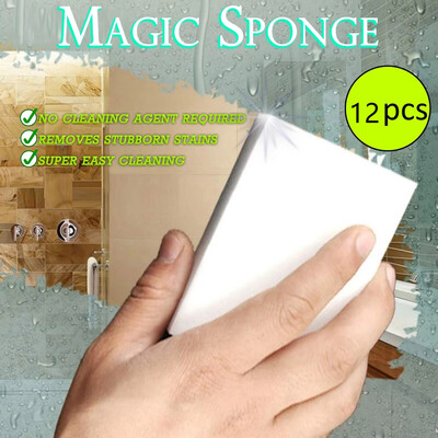 

〖Follure〗12 Pcs Magic Sponge Eraser Cleaning Melamine Multi-functional Foam Cleaner