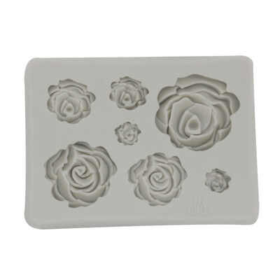 

3D Rose Fondant Mold Non Stick Flower Mould Silicone for Cake Decoration Sugarcraft Chocolate