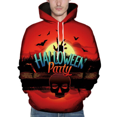 

Toponeto Men Women Mode 3D Print Long Sleeve Couples Hoodies Top Blouse Shirts
