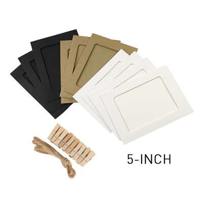 

10pcs Photo Frame For Picture Wooden Photo Frame Clip Paper Picture Holder Wedding Wall Decor Graduation Party Photo Booth Props