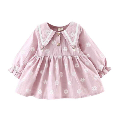 

Newborn Girl Dress Infant Baby Clothes Dress Polka Dot Printing Princess Party Casual Fashion Dresses Baby Spring Autumn