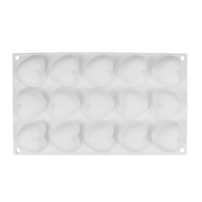 

White Silicone Love Shape Mousse Mold DIY Baking Mold Handmade Cake Decoration Mold
