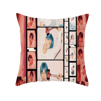 

Kpop BTS New Album MAP of The Soul Persona Concept Square Throw Pillow Cover Pillowcase Photo Printing