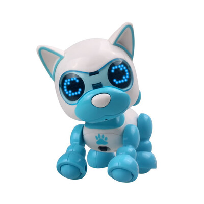 

Siaonvr Interactive Smart Puppy Robotic Dog LED Eyes Sound Recording Sing Sleep Cute Toy