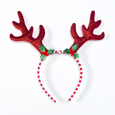 

Christmas Kids Sequin Elk Antlers Hairband Adult Headband Xmas Party Decor